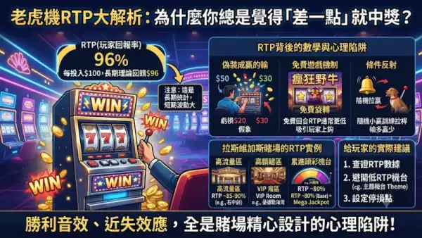 老虎機RTP大解析：為什麼你總是覺得「差一點」就中獎？