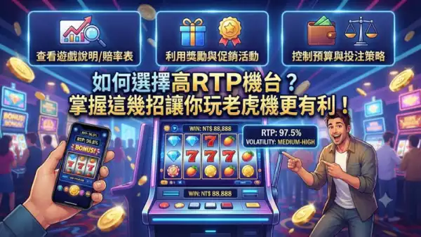 如何選擇高RTP機台？掌握這幾招讓你玩老虎機更有利！