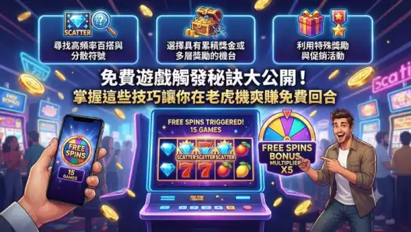 免費遊戲觸發秘訣大公開！掌握這些技巧讓你在老虎機爽賺免費回合