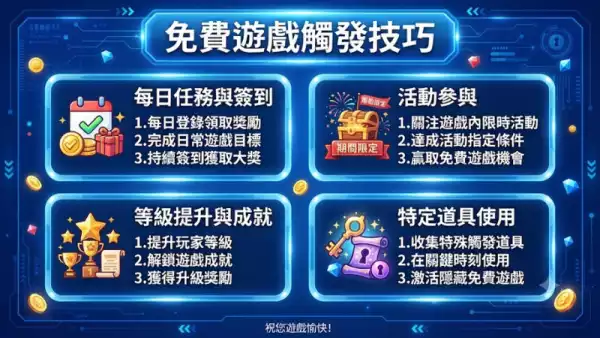 免費遊戲觸發技巧