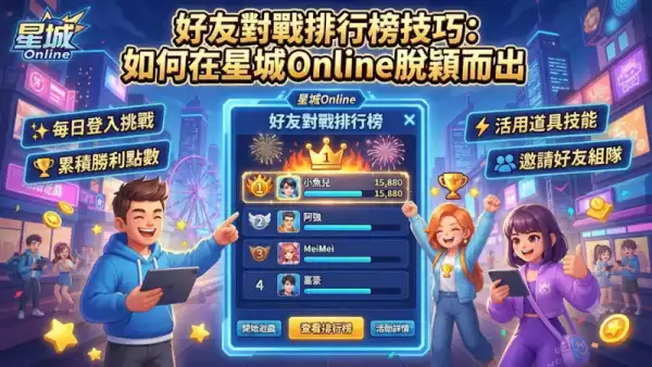 好友對戰排行榜技巧:如何在星城Online脫穎而出
