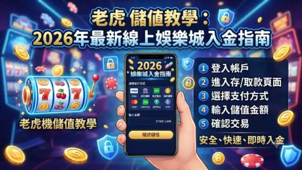 老虎機儲值教學：2026年最新線上娛樂城入金指南