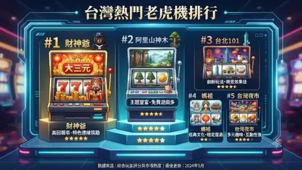 台灣熱門老虎機排行