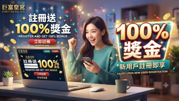 註冊即送100%獎金