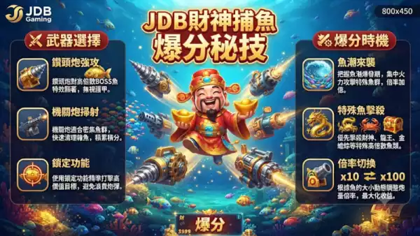 JDB財神捕魚爆分秘技