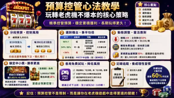 預算控管心法教學：玩轉老虎機不爆本的核心策略