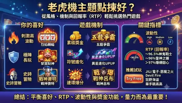 老虎機主題點揀好？