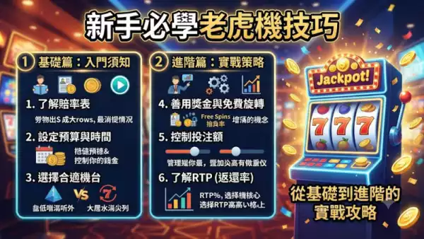 新手必學老虎機技巧：從基礎到進階的實戰攻略