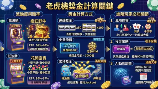 老虎機獎金計算