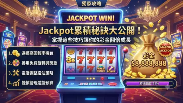 Jackpot累積秘訣大公開！掌握這些技巧讓你的彩金翻倍成長