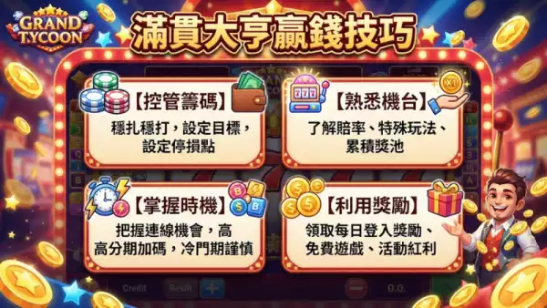 滿貫大亨贏錢技巧