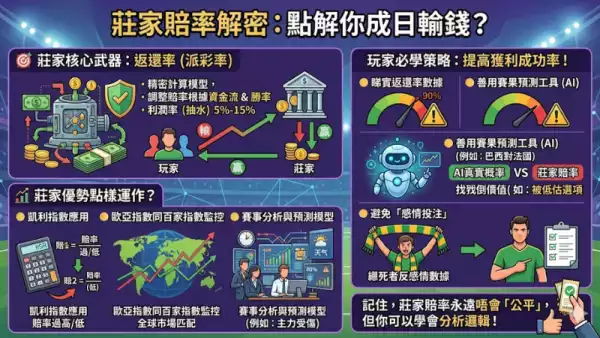 莊家賠率解密:點解你成日輸錢?